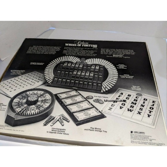 1986 Deluxe Wheel of Fortune Game 2nd Edition Pressman Never Used Mint - Picture 10 of 10